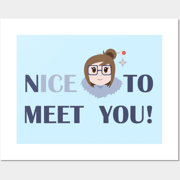 nICE to meet you! Wall Art by CammyZura